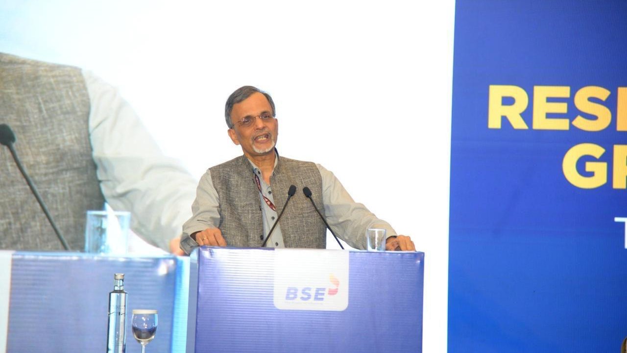 India's CEA and business leaders speak at the session on markets at the Bombay Stock Exchange recently.