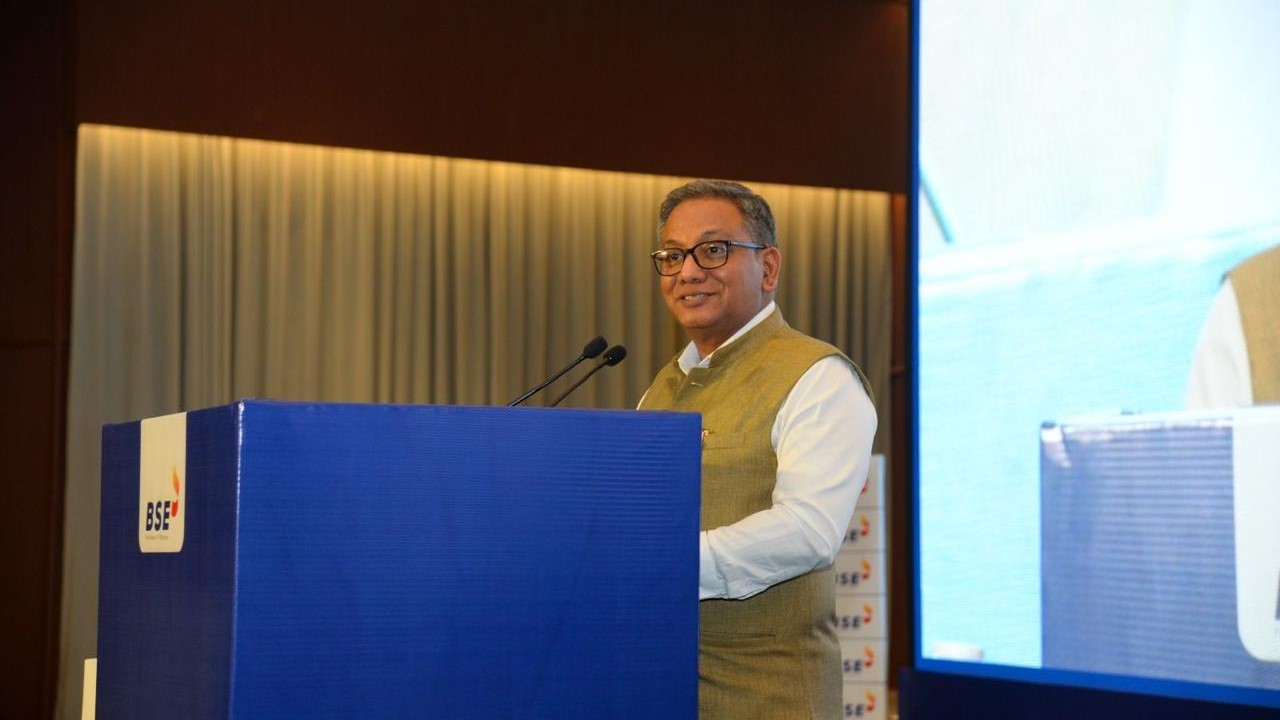 India's CEA and business leaders speak at the session on markets at the Bombay Stock Exchange recently.