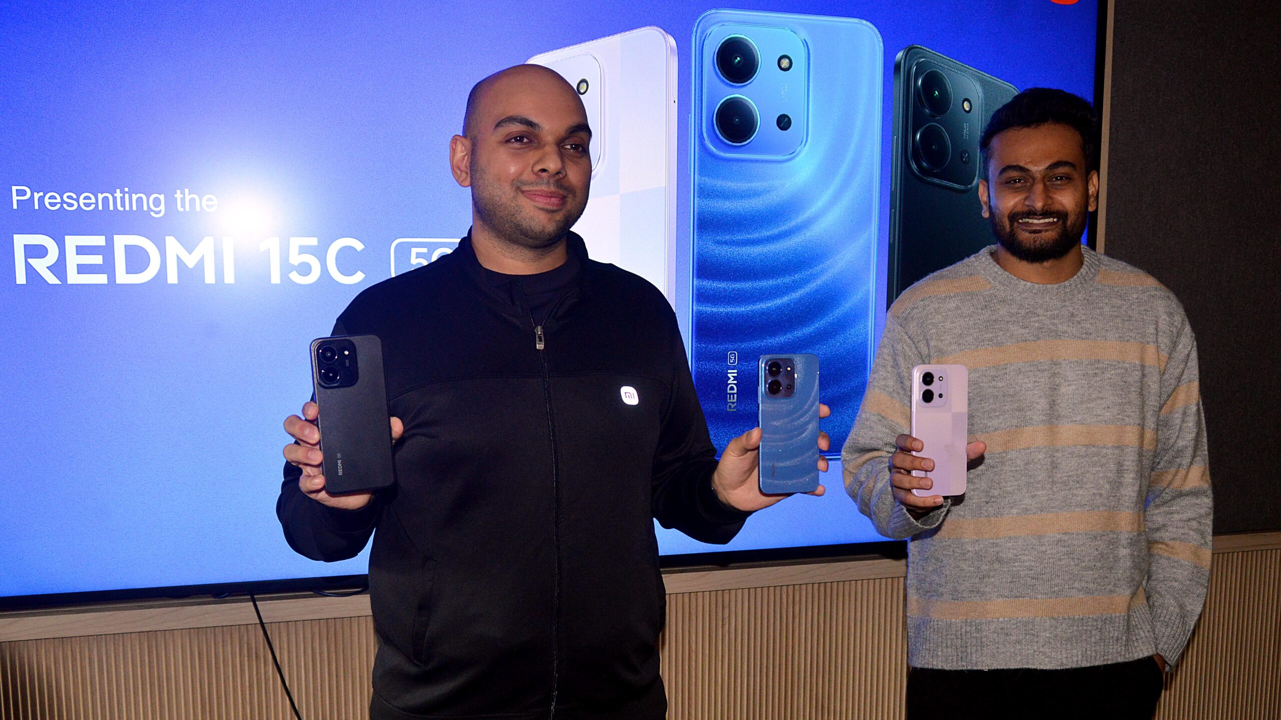 The new phone being unveiled by Xiaomi.