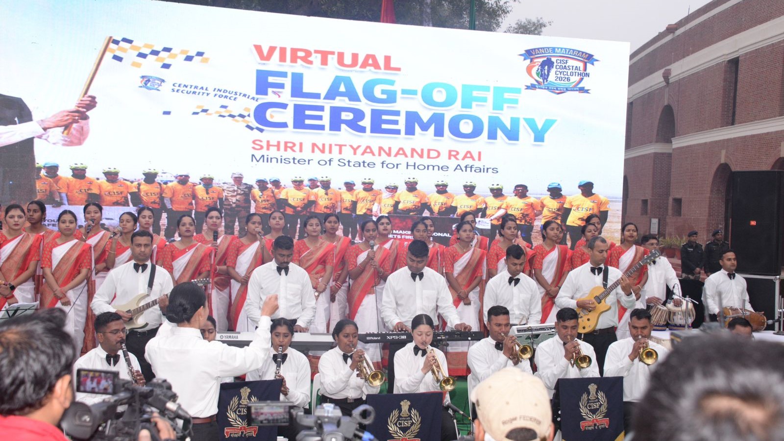 CISF cyclists hit the road in furtherance of the coastline protection mission.
