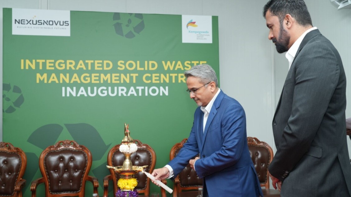The newly inaugurated Integrated Solid Waste Management Centre at Kempegowda International Airport in Bengaluru.