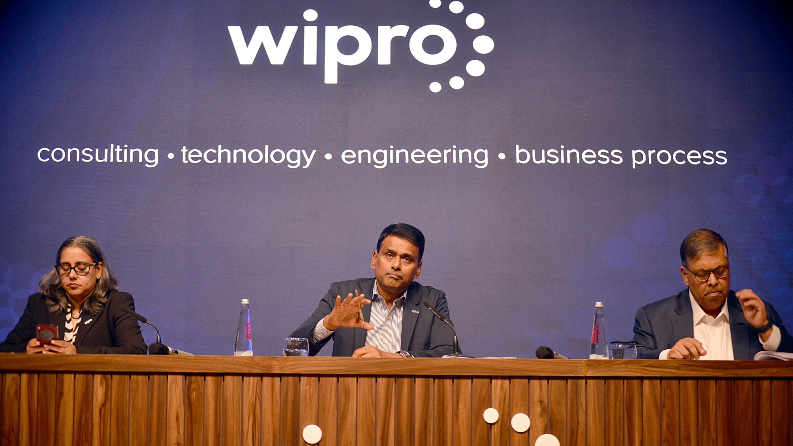 Wipro leadership speaking on the Q3FY26 results.