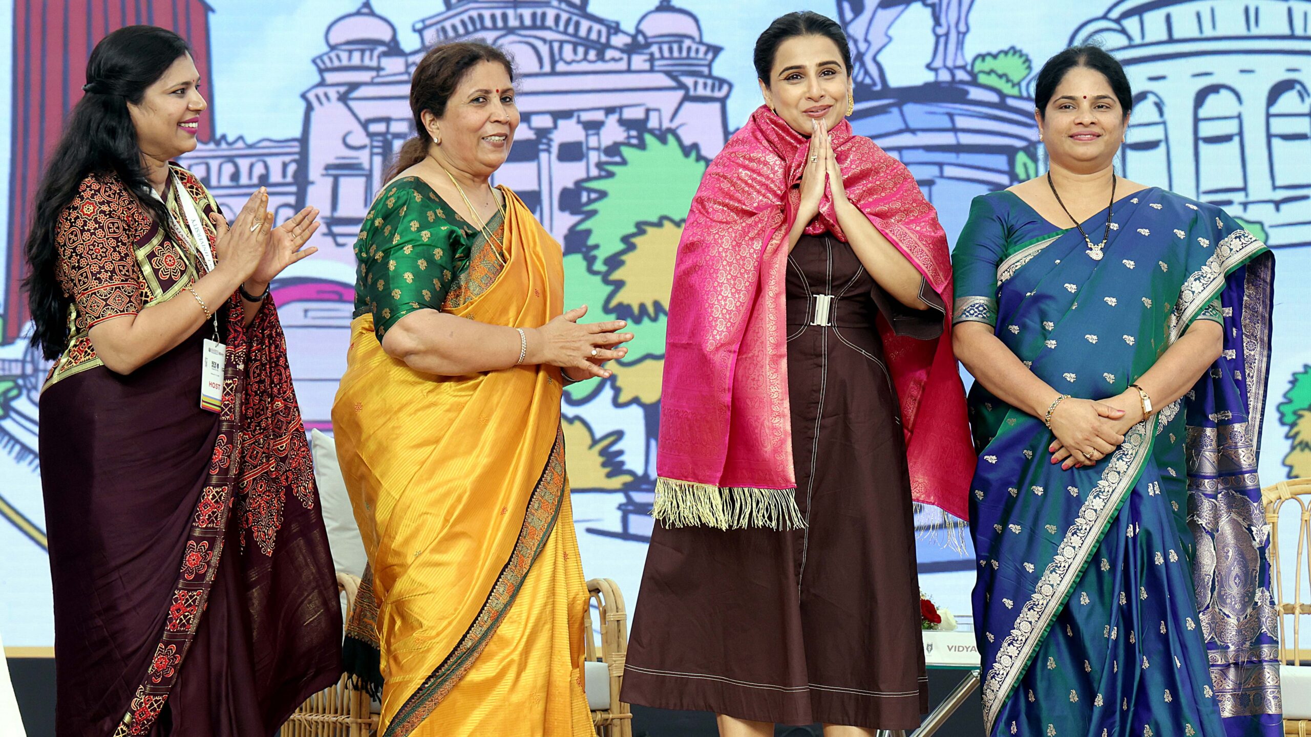 Actor Vidya Balan addressing students at the ALF 2026.