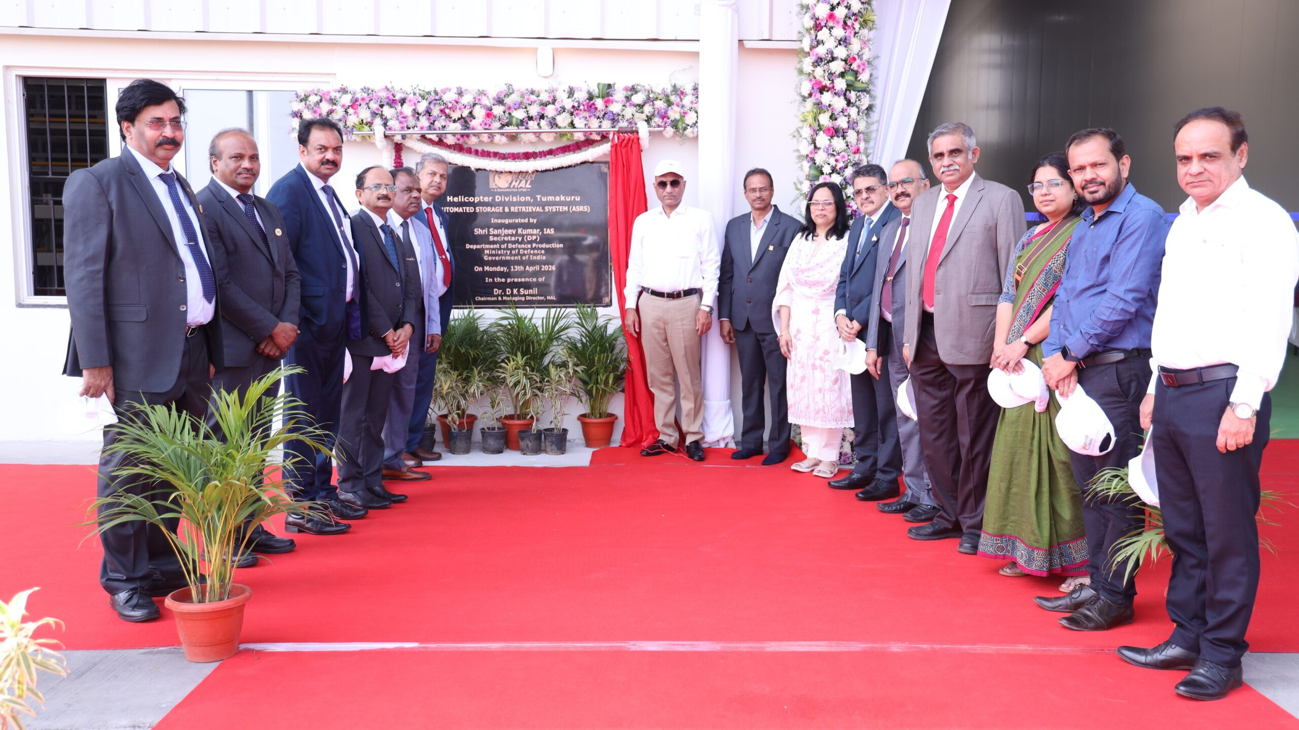 Inside the HAL helicopter factory in Tumakuru.