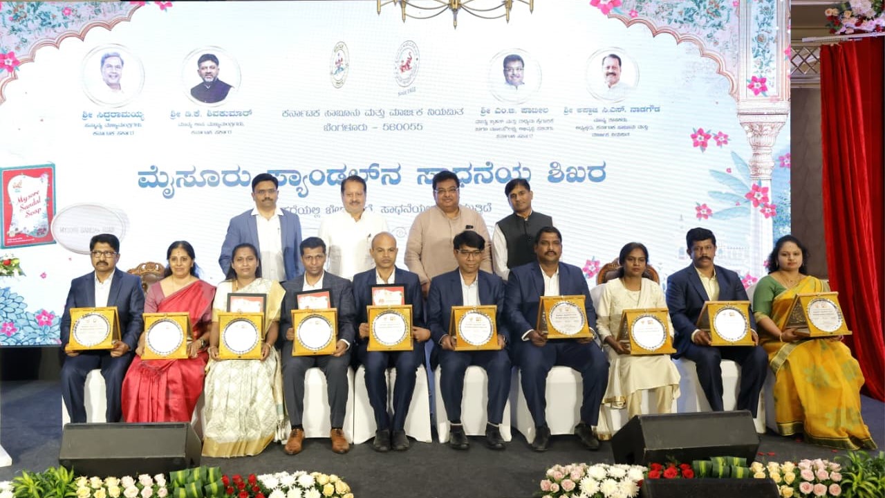 Team KSDL celebrating the milestone at a hotel in Bengaluru.