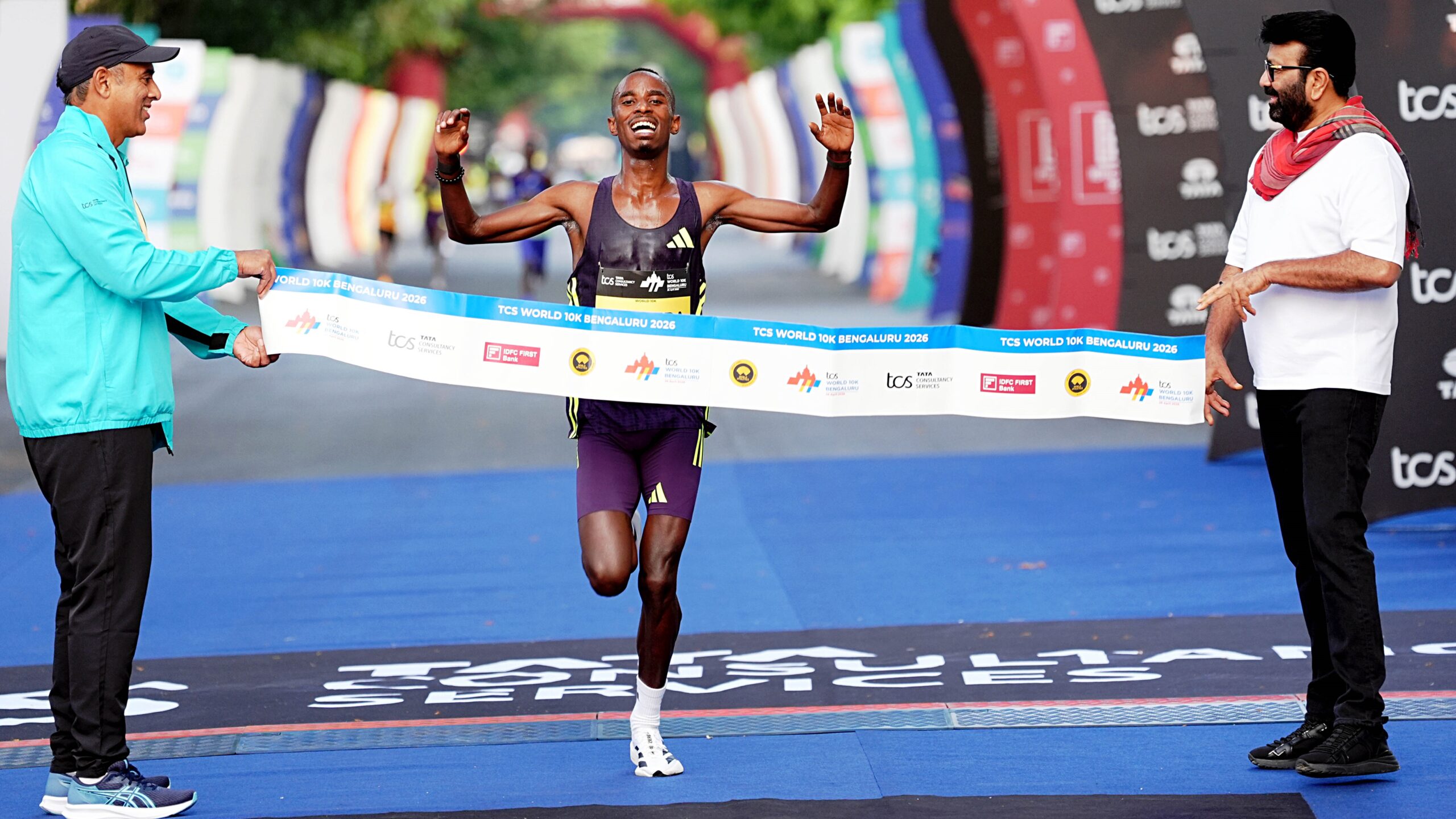 Runners at the TCS World 10K in Bengaluru.