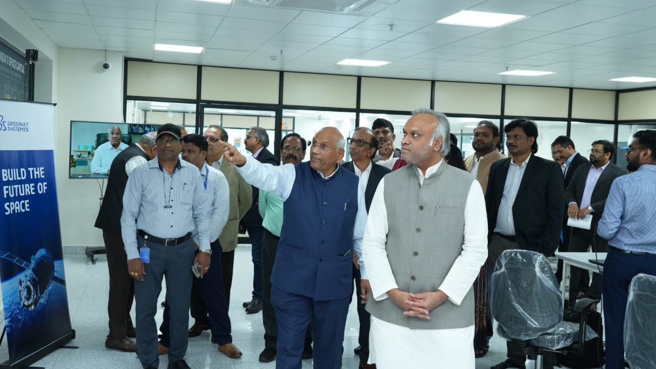 IT Minister Priyank Kharge recently speaking at the inauguration of the SpaceTech Foundation.