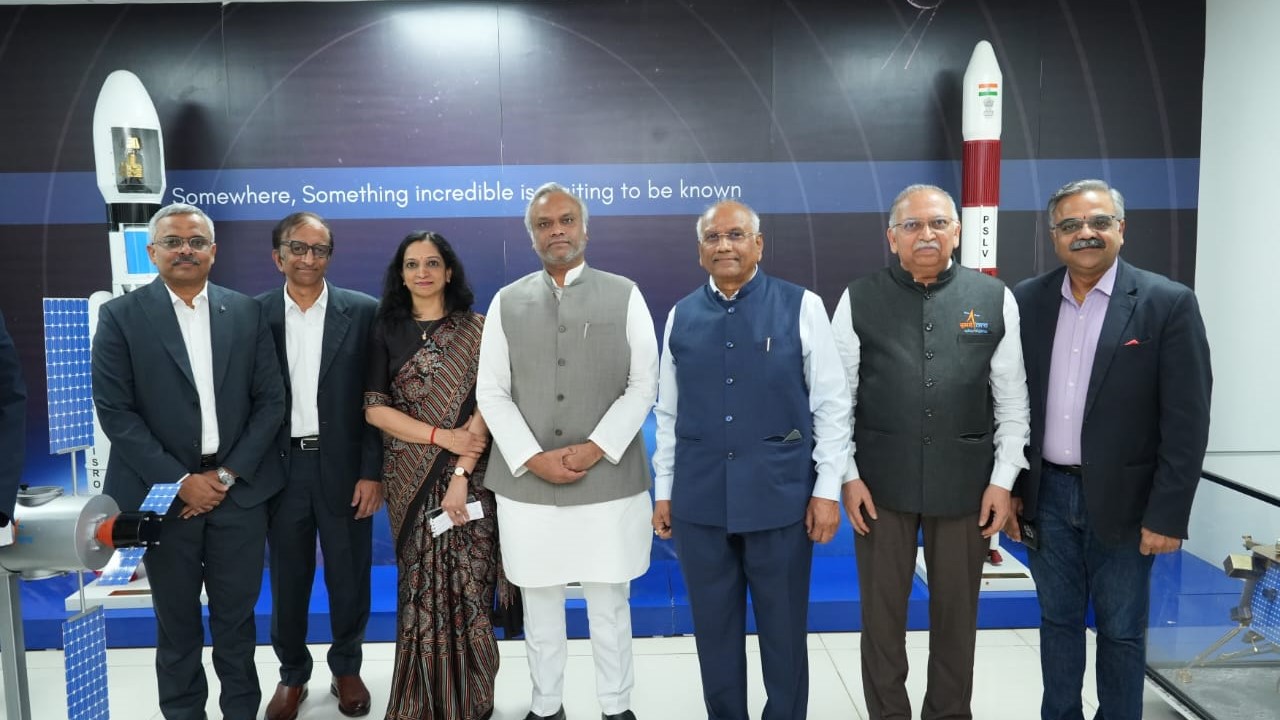 IT Minister Priyank Kharge recently speaking at the inauguration of the SpaceTech Foundation.