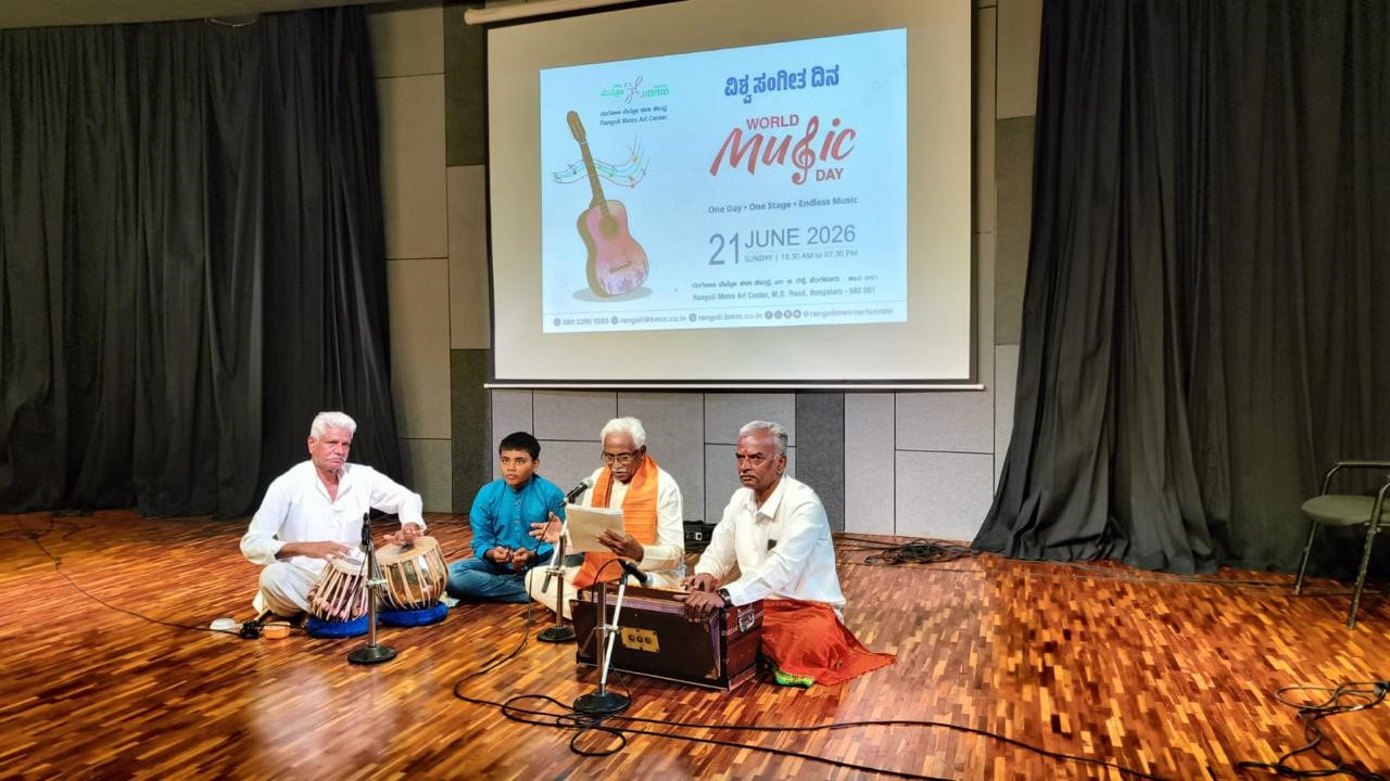 The music festival was held at Rangoli Metro Art Centre on MG Road in Bengaluru.