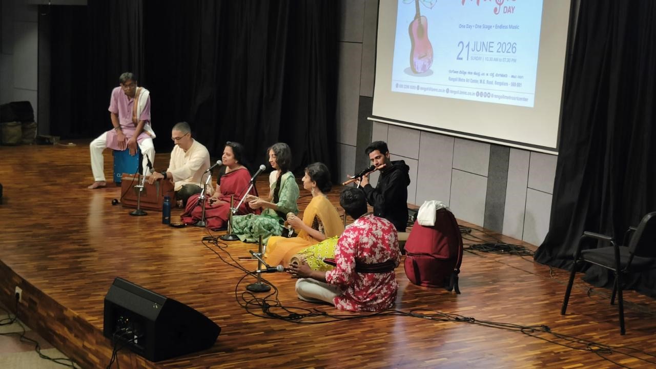 The music festival was held at Rangoli Metro Art Centre on MG Road in Bengaluru.