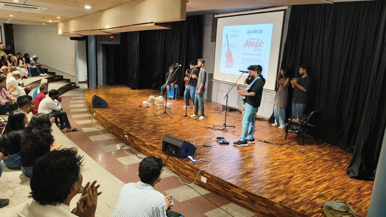 The music festival was held at Rangoli Metro Art Centre on MG Road in Bengaluru.