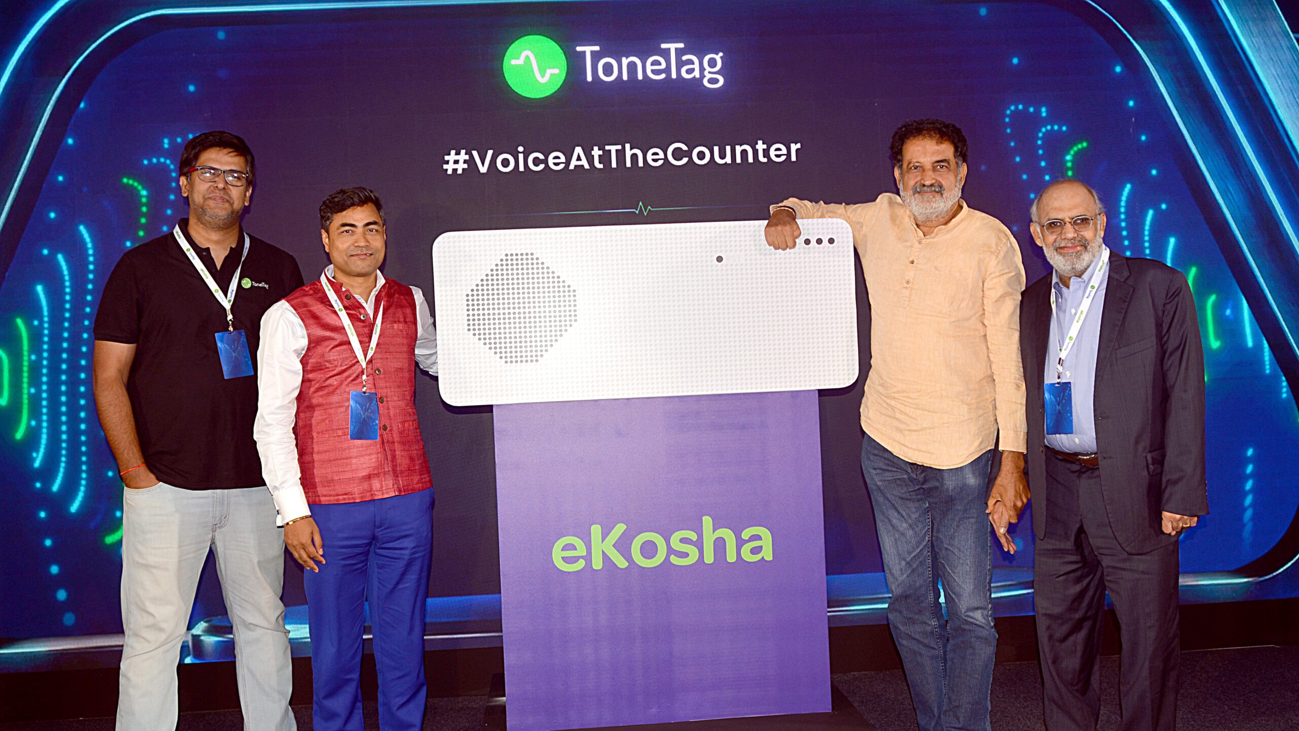 The ToneTag leadership unveiling e-Kosha.