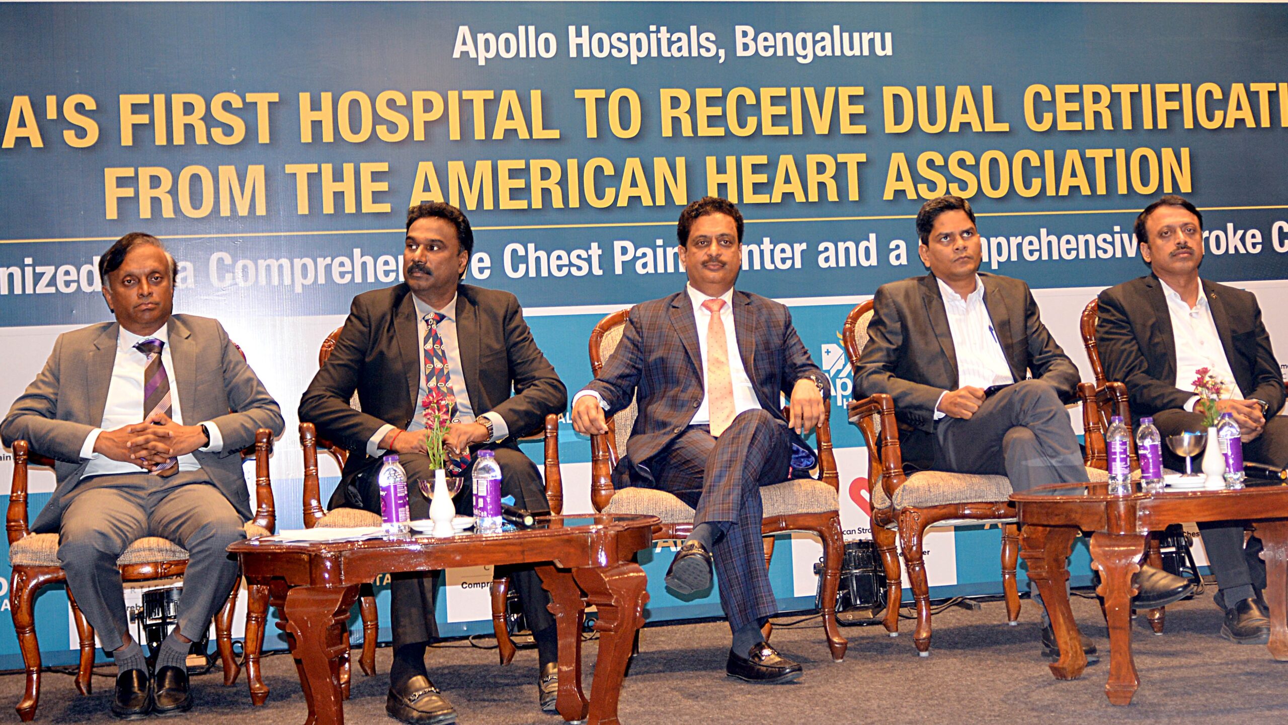 Team Apollo Hospitals during the media announcement.
